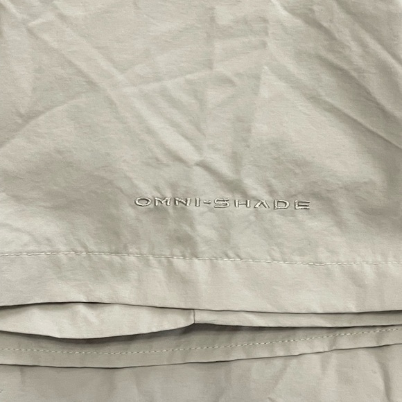 COLUMBIA GRAY Men’s PFG Short Sleeve Fishing Shirt UPF 30 Vented Large - Picture 12 of 12